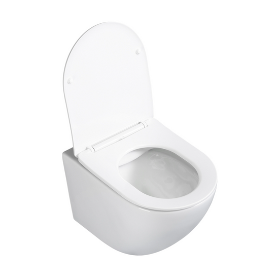 Hänge-WC mit 360° Tornado-Spülung Spülrandlos