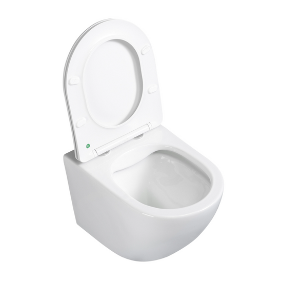 Hänge-WC mit 360° Tornado-Spülung Spülrandlos