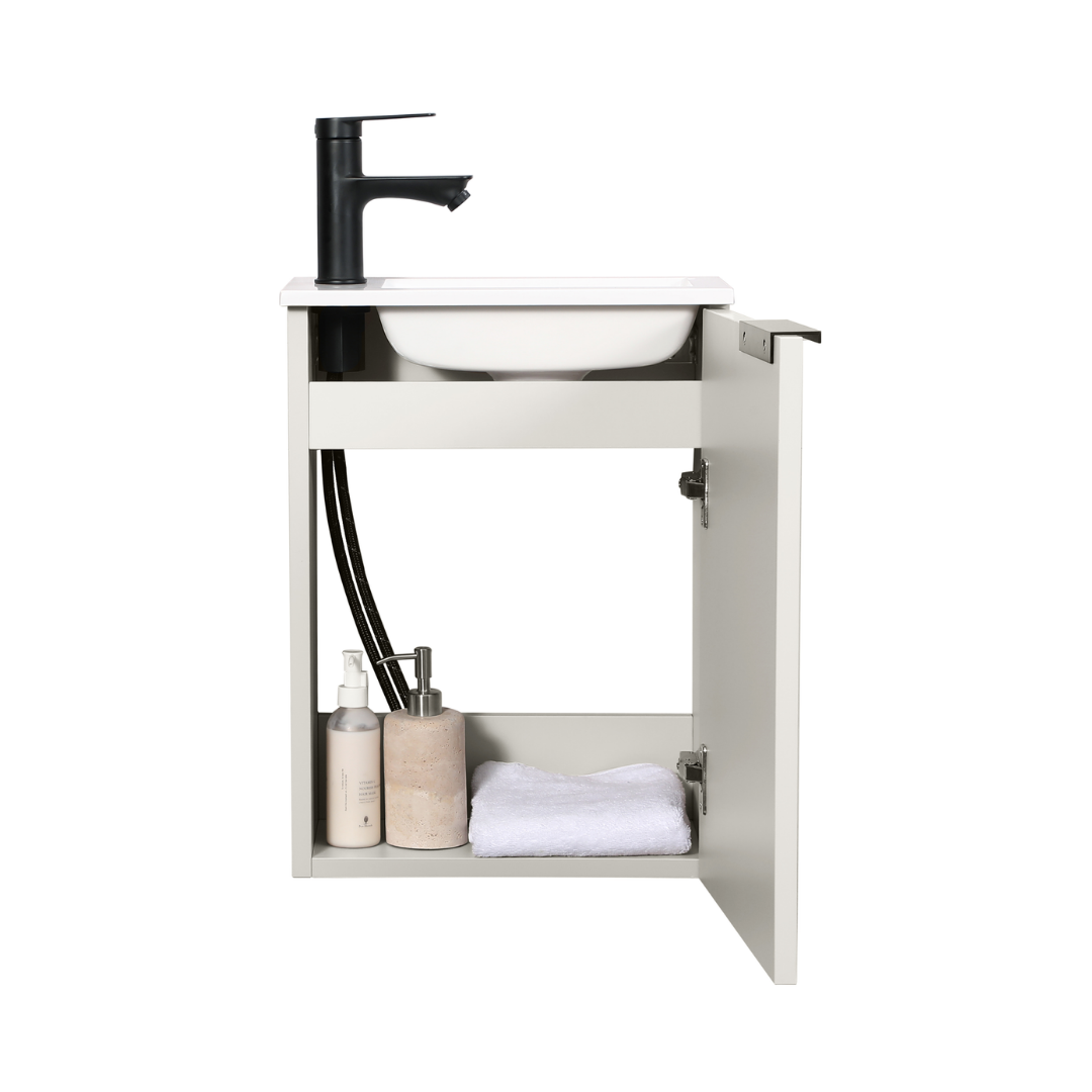 MOLI Gäste-WC Waschtisch Set 40cm Kaschmir mit Griff