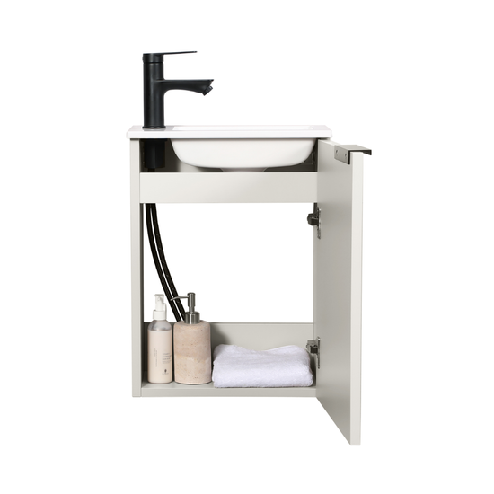 MOLI Gäste-WC Waschtisch Set 40cm Kaschmir mit Griff