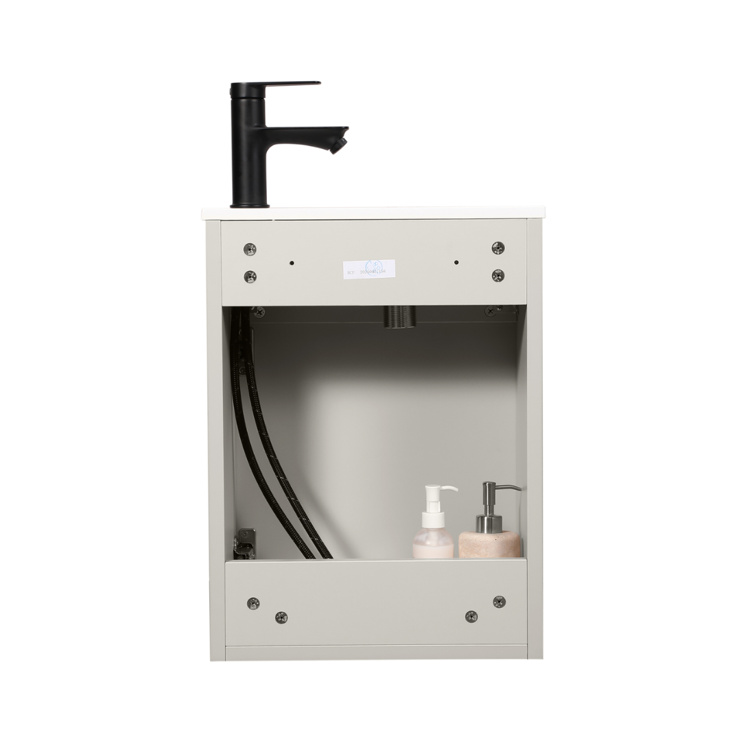 MOLI Gäste-WC Waschtisch Set 40cm Kaschmir mit Griff