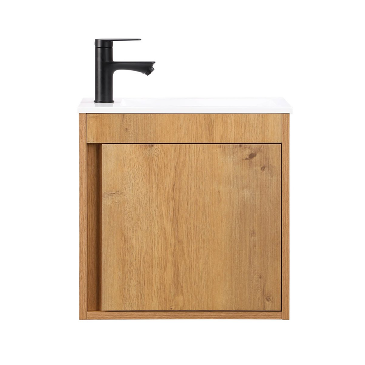 NERO Gäste-WC Waschtisch Set 50cm Eiche