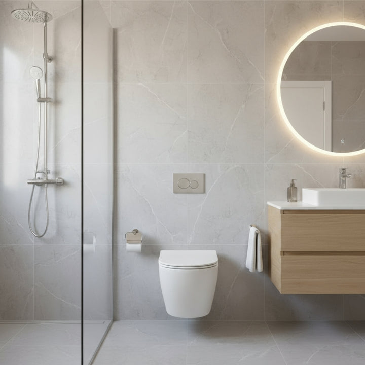 Hänge-WC mit 360° Tornado-Spülung Spülrandlos