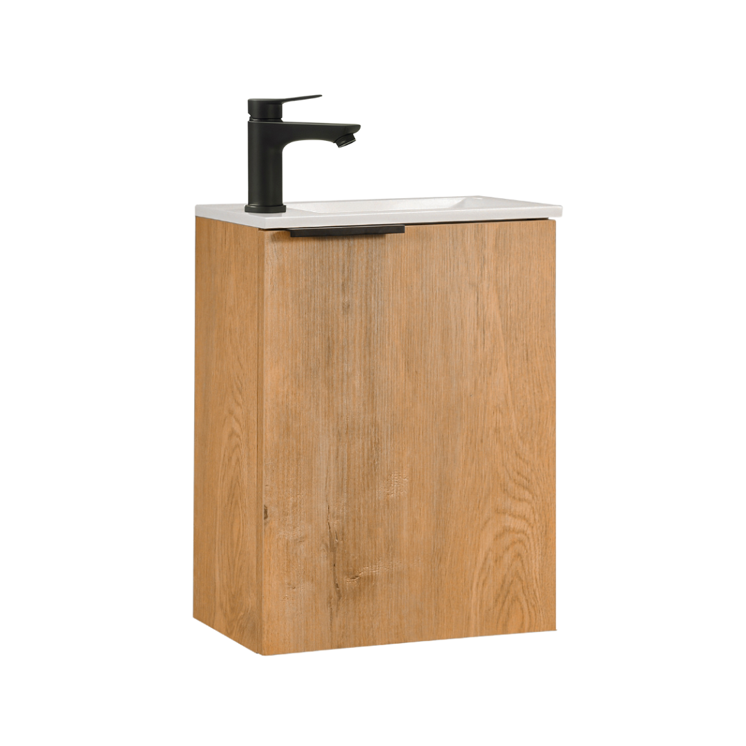 MOLI Gäste-WC Waschtisch Set 40cm Eiche