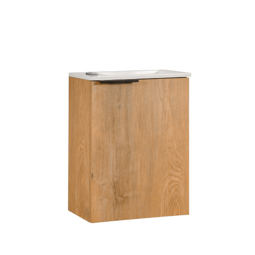 MOLI Gäste-WC Waschtisch Set 40cm Eiche