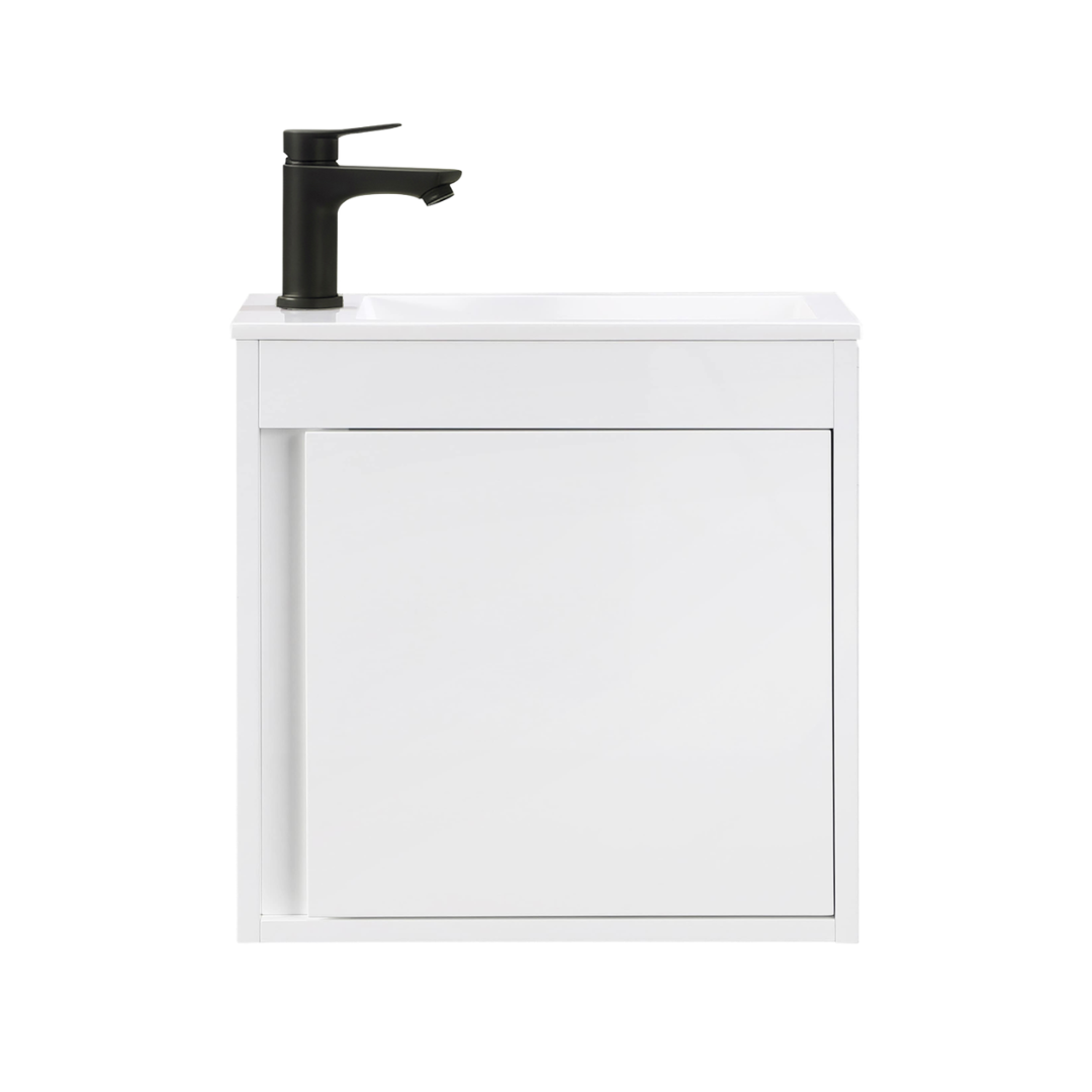 NERO Gäste-WC Waschtisch Set 50cm Weiß