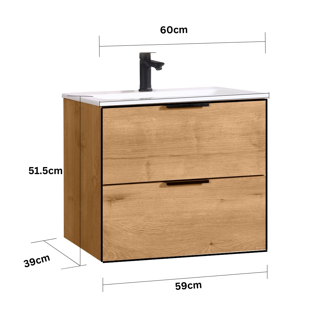 ORLO Waschtischunterschrank 60cm Eiche